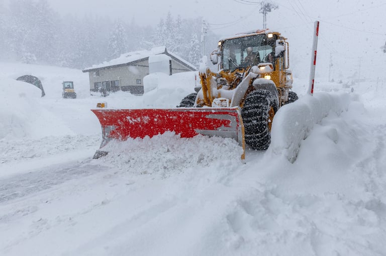 Snowplow in action