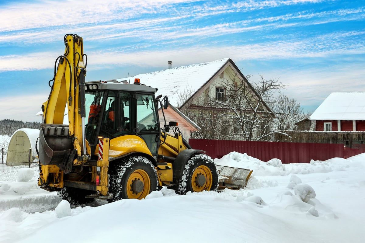 Mini excavation equipment in action